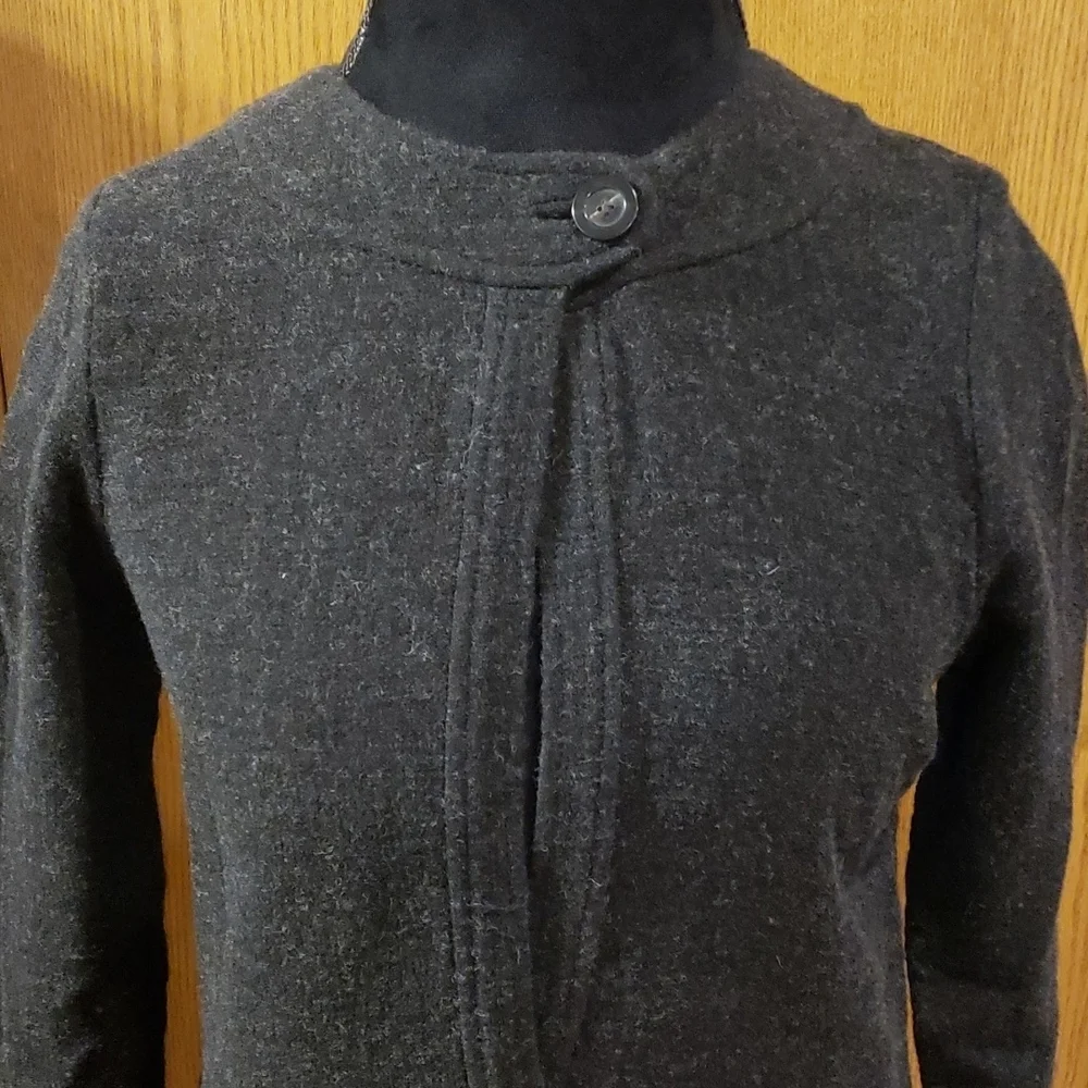 J crew wool blend 3/4 sleeve shift dress with pockets warm